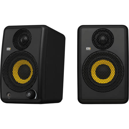 KRK GoAux 3 3" 60W 2-Way Portable Powered Studio Monitor, Pair