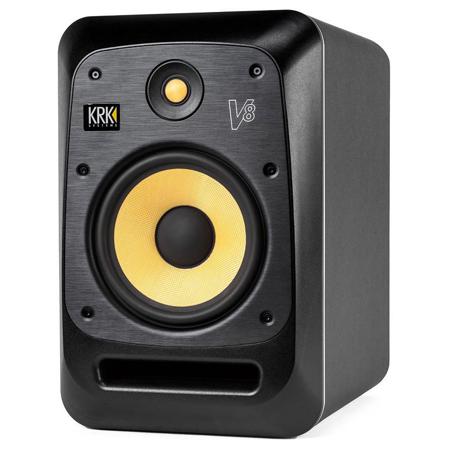 KRK V8 4 8" 2-Way Active Powered Studio Monitor, Black