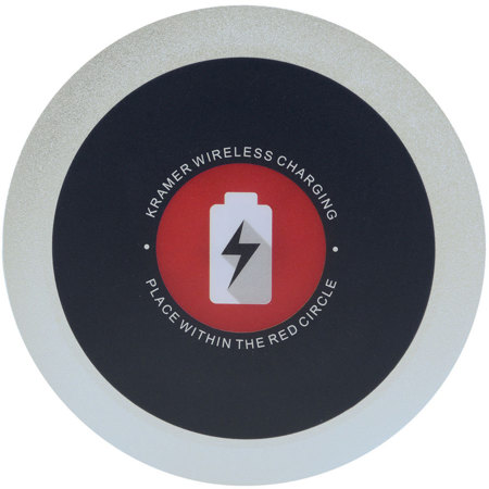 Kramer Electronics KWC-1 Qi Wireless Charging Spot for Mobile Devices, Silver