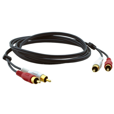 Kramer Electronics 2 RCA (M) to 2 RCA (M) Molded Audio Cable, 10'