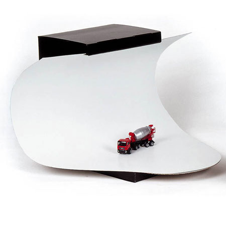 Kaiser Open Tube 2, Small Shooting Table with Folded Cardboard Frame for Product Shooting ,