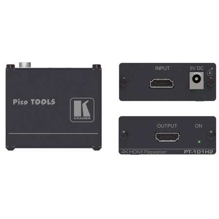 PT-101H2 4K HDR HDMI 2.0 and HDCP 2.2 Repeater, 33' Range Extension