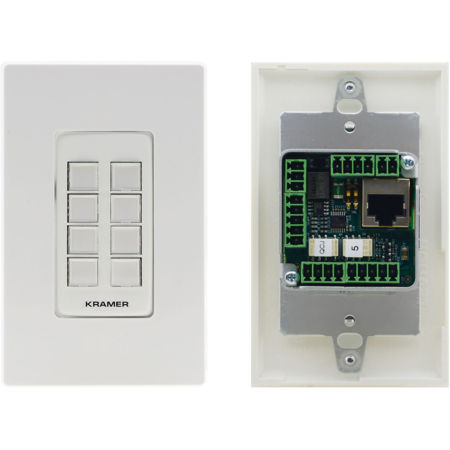 Kramer Electronics RC-208 8-Button I/O Ethernet with KNET 1-Gang Control Keypad