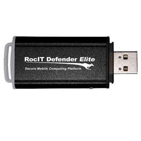 Kanguru RocIT Defender Elite 16GB USB Flash Drive, Black