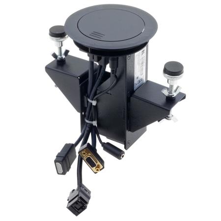 Kramer Electronics RTBUS-11 Round Table Mount Solution, Brush Clear