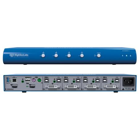Kramer Electronics SC42DHU-3 4-Port DVI-I to HDMI KVM Combiner with fUSB
