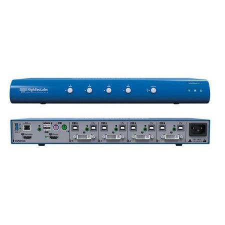 Kramer Electronics SC42DHU-N HighSecLabs 4-Port KVM Combiner Switch