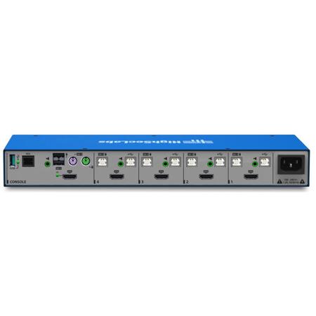 Kramer Electronics SK41HU-3 4-Port 4K30 UHD DisplayPort to HDMI KVM Switch, fUSB