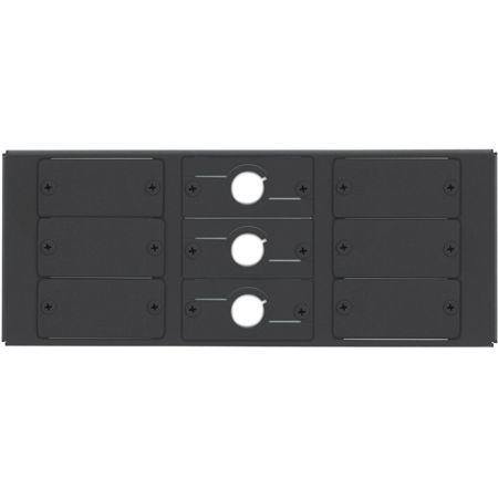 Kramer Electronics T6F Inner Frame, 6 Blank & 3 Cable Pass-Through Inserts