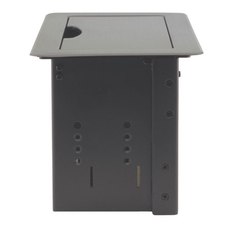 Kramer Electronics TBUS-6xl Table Mount Multi-Connection Unit, Silver Aluminum