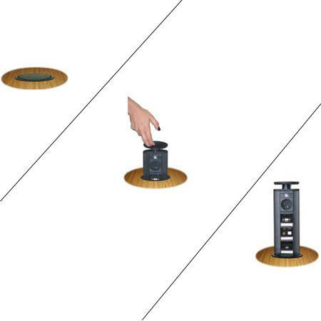 Kramer Electronics TC-PTP01-B Table Mount Solution, Blk