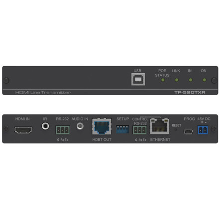 Kramer Electronics TP-590TXR 4K UHD HDMI/USB/Audio/RS-232 Over HDBaseT Txr