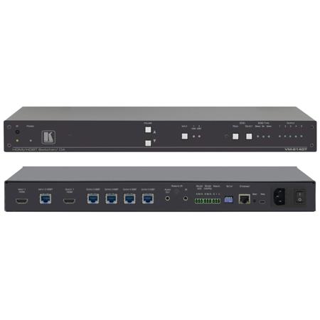 Kramer Electronics VM-214DT 2x1:4 4K UHD HDMI/HDBaseT Switcher and Distribution Amplifier
