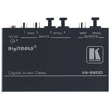 Kramer Electronics VA-680D Digital Audio Delay, Black