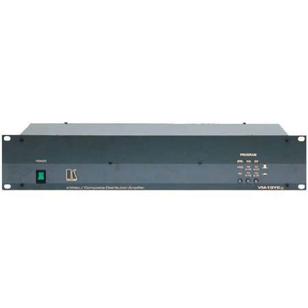 Kramer Electronics Vm-10cxl 19" 1:5 Looping Y/c Cv / audio stereo da + bi-directional conversion from y/c to cv 370 mhz
