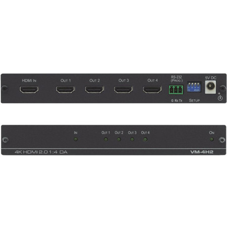 Kramer Electronics VM-4H2 HDMI 2.0 4K 1x4 Distribution Amplifier with HDCP/EDID Support