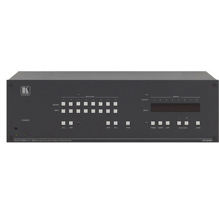 Kramer Electronics VP-88K 8x8 RGBHV & Balanced Stereo Audio Matrix Switcher