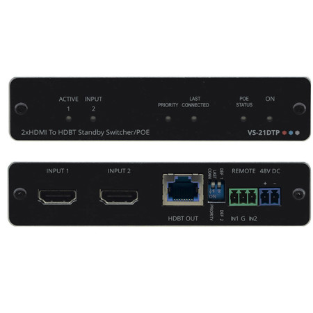 Kramer Electronics VS-21DTP 2x1 4K60 4:2:0 HDCP 2.2 HDMI Auto Switcher