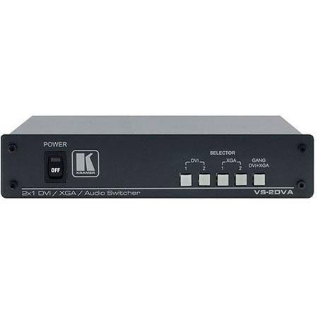 Kramer Electronics VS-2DVA 2x1 Computer Graphics Video, DVI & Stereo Audio Switcher