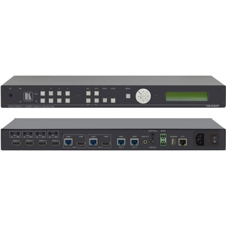Kramer Electronics VS-44DT 4x4 4K60 4:2:0 HDMI/HDBaseT Extended-Reach PoE Matrix Switcher
