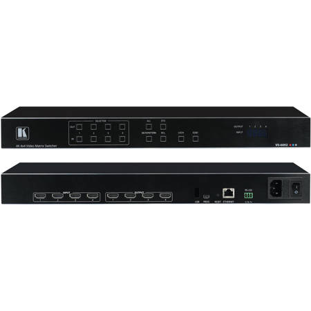 Kramer Electronics VS-44H2 4x4 4K HDMI HDR HDCP 2.2 Matrix Switcher