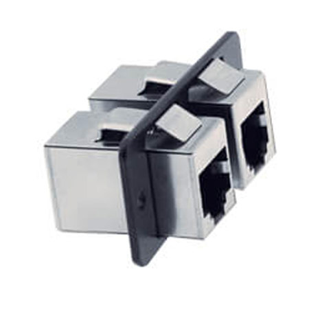 Kramer Electronics Kramer W-1145 RJ-11 and RJ-45 Pass Through Wall Plate Insert