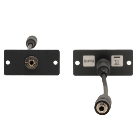 Kramer Electronics WA-1PN 3.5mm Stereo Audio Wall Plate Insert, Single Slot