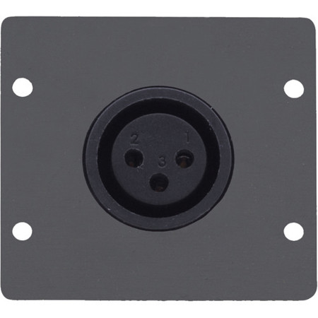 Kramer Electronics WA-1XLF XLR (F) Wall Plate Insert, Dual Slot, Gray