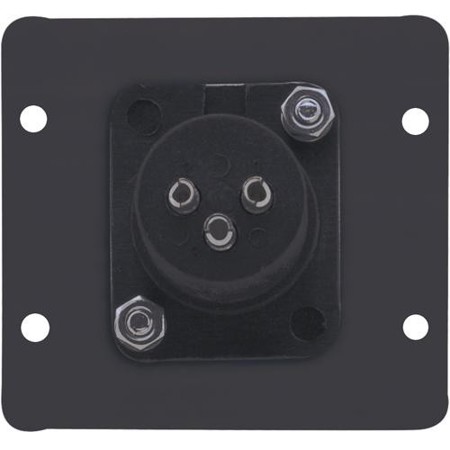 Kramer Electronics WA-1XLM Three-Pin XLR (M) Wall Plate Insert, Dual Slot, Black