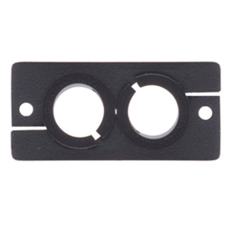 Kramer Electronics WCP-2 9.5mm Dual Cable Pass-Through Wall Plate Insert, Single Slot
