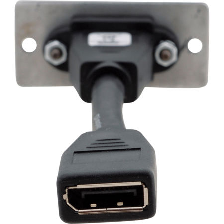 Kramer Electronics W-DP DisplayPort Wall Plate Insert, Single Slot, Black