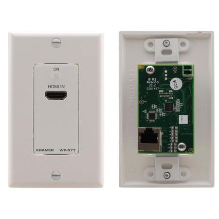Kramer Electronics WP-571 HDMI HDCP 2.2 Wall Plate Transmitter, White
