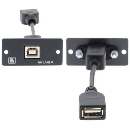 Kramer Electronics WU-BA USB Wall Plate Insert, Single Slot, White