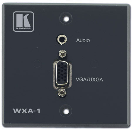 Kramer Electronics WXA-1 15-Pin HD & 3.5mm Stereo Audio Passive Wall Plate