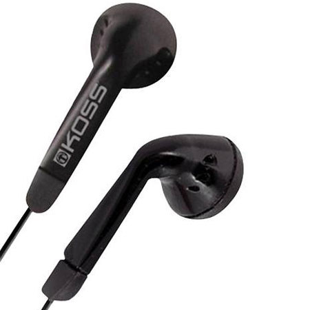 Koss KE5 3.5mm Connector Earbuds, 60-20000 Hz Frequency Response, Black