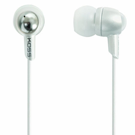 Koss KEB30 In-Ear Headphones, White