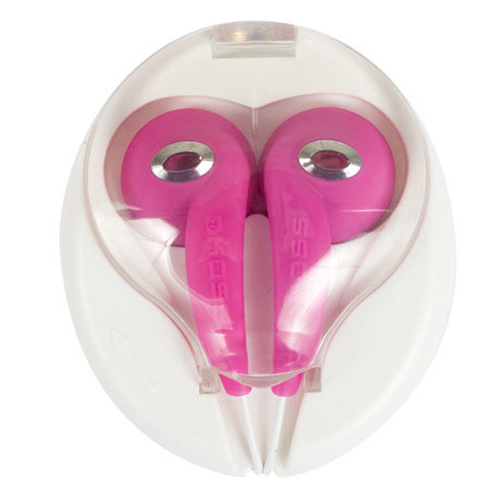 Koss KE10 JAMS Green Earbuds, 40-20000Hz Frequency Response, Pink