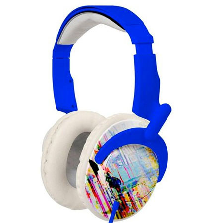 Koss RUK 50PB Full-Sized Stereo OverEar Headphone, Pink/Blue