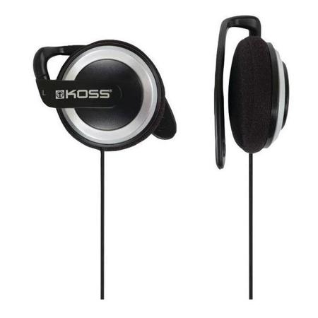 Koss KSC21 Lightweight Ear-Clip Headphones, Silver