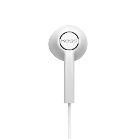 Koss KE5 Lightweight Earbud Headphones, White