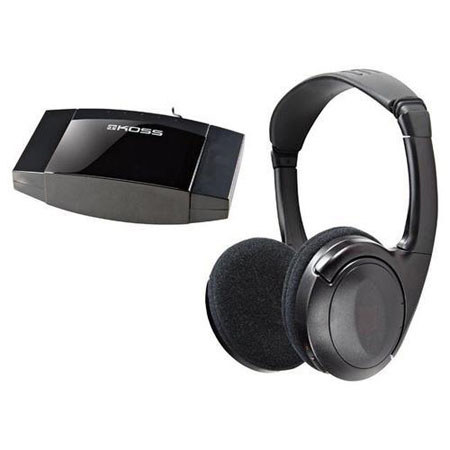 Koss HB79 Infrared Stereophone System with Transmitter & Wireless Headphone Receiver, 30-15,000 Hz Frequency Response