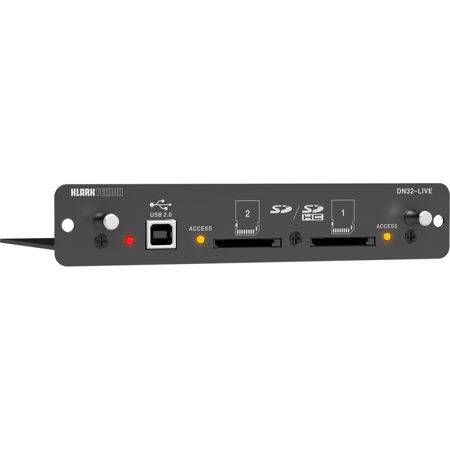 Klark Teknik DN32-LIVE SD/SDHC and USB 2.0 Expansion Module for M32/X32 Mixers