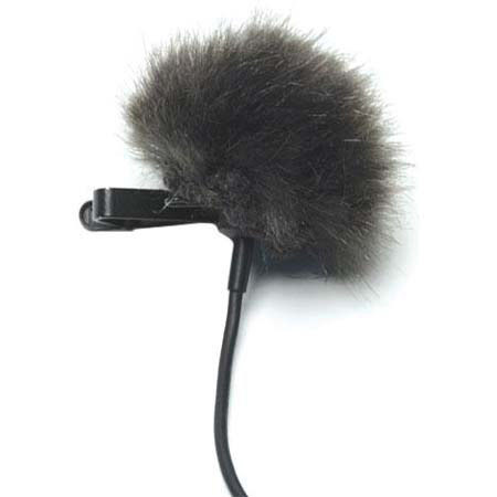 K-Tek KLAVTPRFF Fuzzy Lavalier Topper with Black Fur