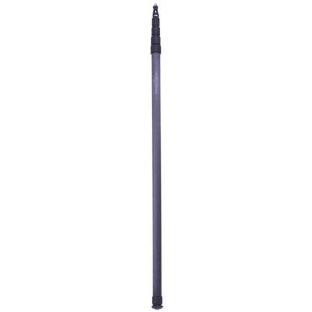 K-Tek 4'.3" to 16'.1" 5-Section Carbon Fiber Boom Pole with XLR Straight Cable and Flow Through Base