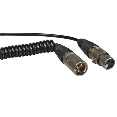 K-Tek K4NN 4in Coiled Cable Neutrik Male/Female XLR