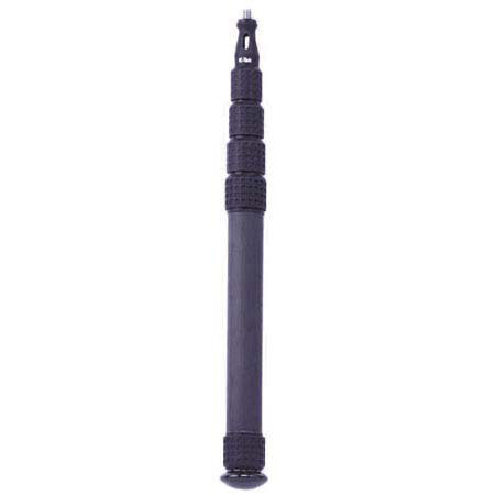 K-Tek 1'.4" to 4'.11" Klassic 5-Section Graphite Fiber Boom Pole with XLR Coiled Cable, Bottom Exit
