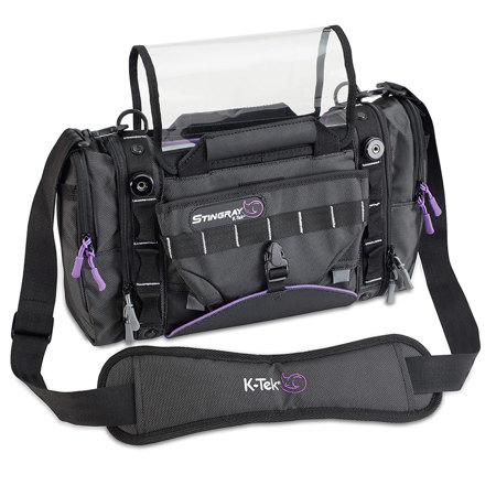 K-Tek Stingray Junior X Purple Mixer Recorder Bag with Built-In Kickstand