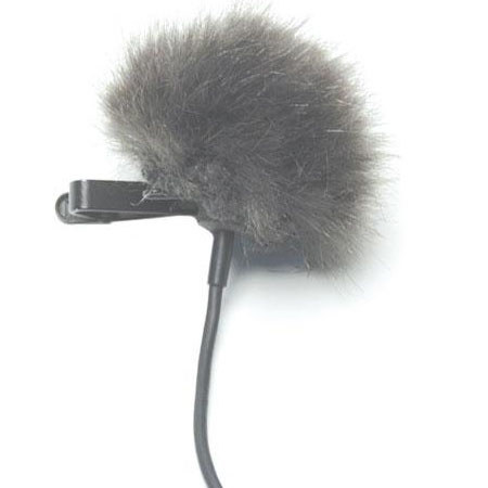 K-Tek KLTFG Fuzzy Shower Cap Style Lav Windscreens,Gray