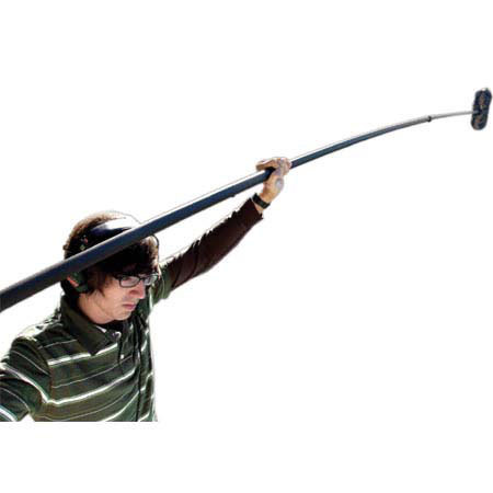 K-Tek 3'-3" to 10'-4" 4-Section "Stage Pole" Graphite Boom Pole #KS124