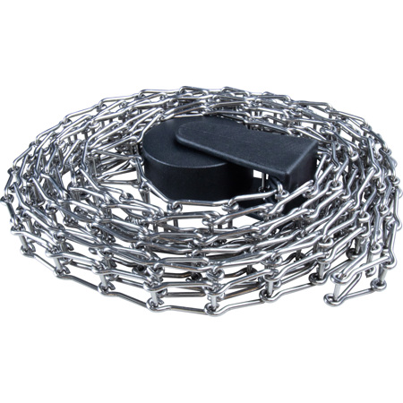 Kupo 13' Metal Chain with Chain Weight, Gray/Black